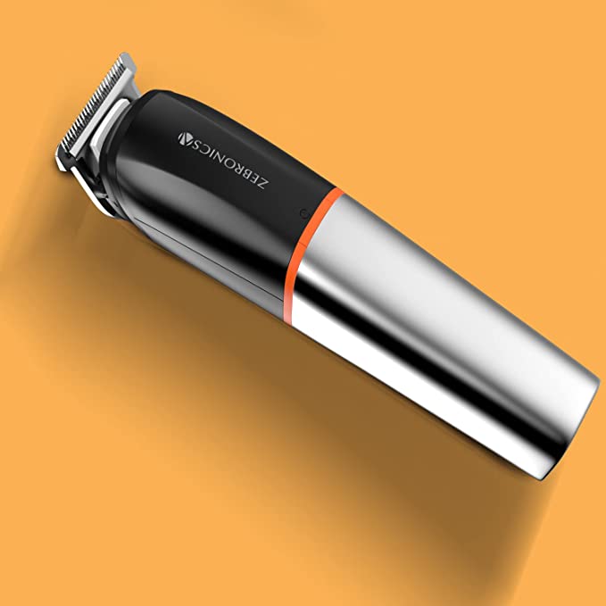 Zebronics ZEB-HT105 Corded/Cordless Use Trimmer with up to 90 Mins USB Fast Charge, IPX6, LED Display, 2 Speed Modes, Rounded Tip Stainless Steel Blade, 4 Guide Combs & ABS (Black+Metallic Grey) Zebronics ZEB-HT105 Corded/Cordless Use Trimmer with up to 90 Mins USB Fast Charge, IPX6, LED Display, 2 Speed Modes, Rounded Tip Stainless Steel Blade, 4 Guide Combs & ABS (Black+Metallic Grey)